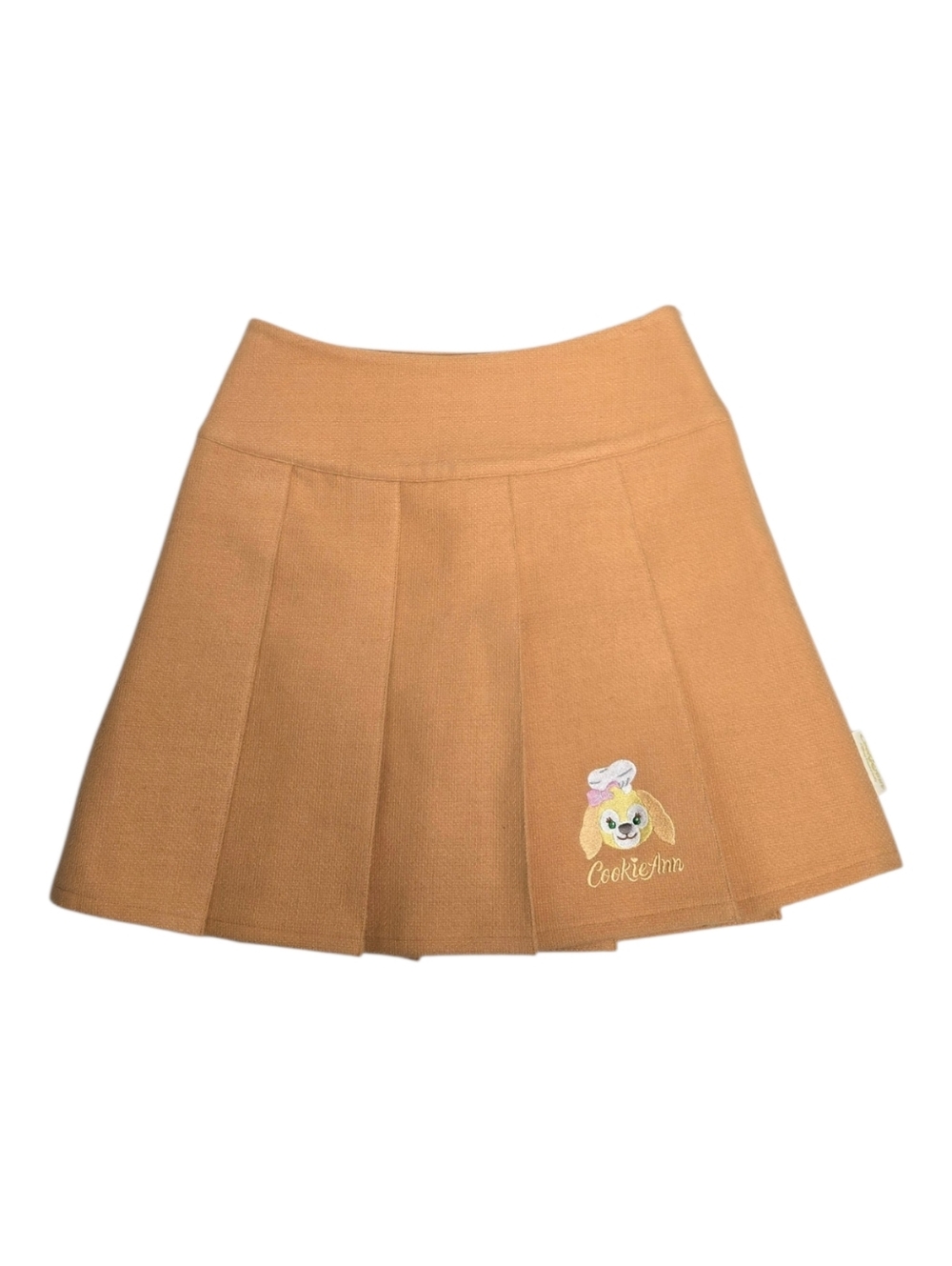 NEW Disney Resort Shanghai Duffy CookieAnn peach‎ pleated coquette skirt L
